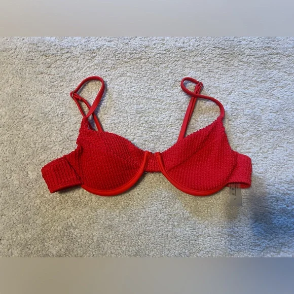 Red Ruffle Bikini - Picture 2 of 8